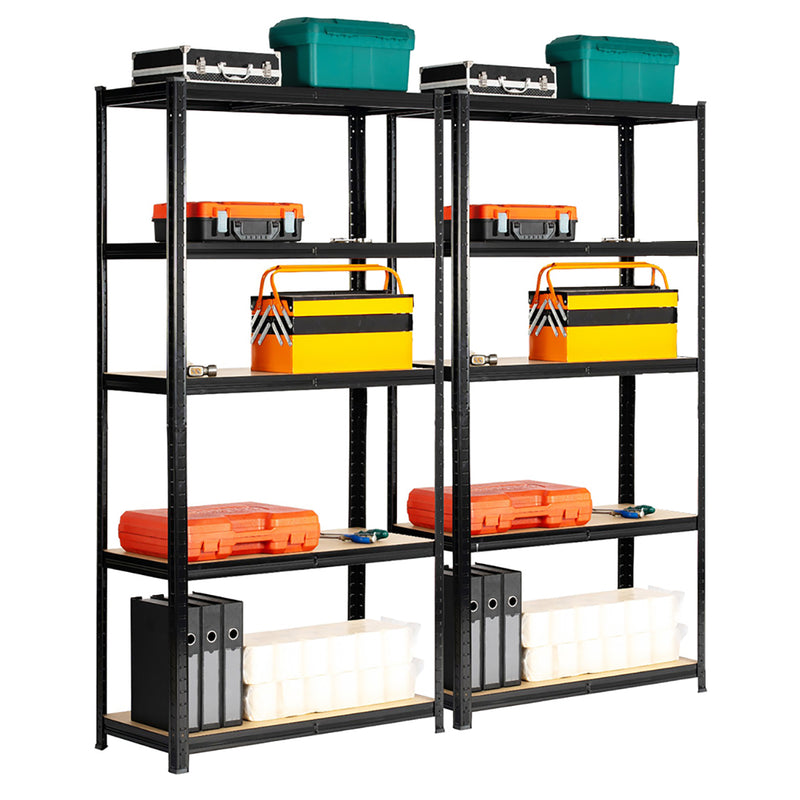 2 BAY SHELVING OFFER! | Black | 300mm Deep | Ref:BS017