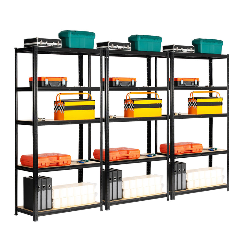 3 BAY SHELVING OFFER! | Black | 400mm Deep | Ref:BS011