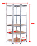 Corner Shelving | 990mm x 300mm x 1800mm | Black | Ref:BS002