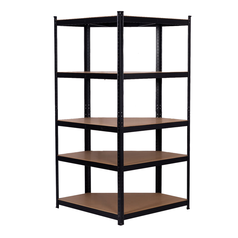 Corner Shelving | 900mm x 300mm x 1800mm | Black | Ref:BS002