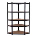 Corner Shelving | 990mm x 300mm x 1800mm | Black | Ref:BS002