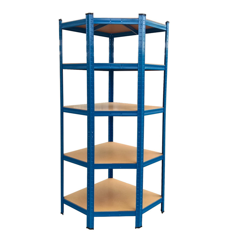 Corner Shelving | 900mm x 400mm x 1800mm | Blue | Ref:BS008